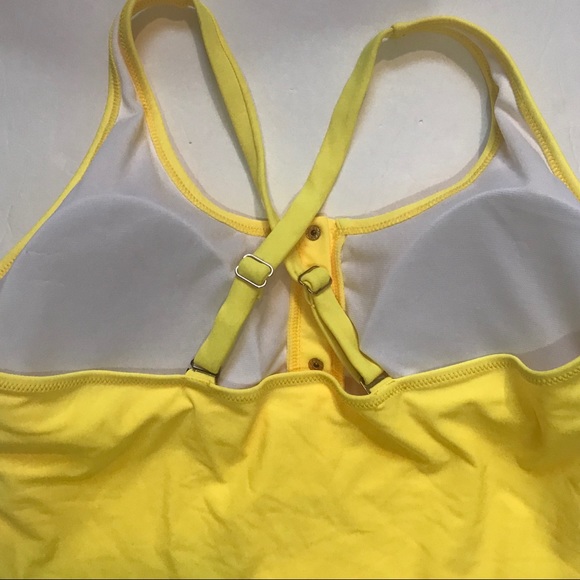 Yellow One-piece Thong Swimsuit Razorback - Picture 5 of 10